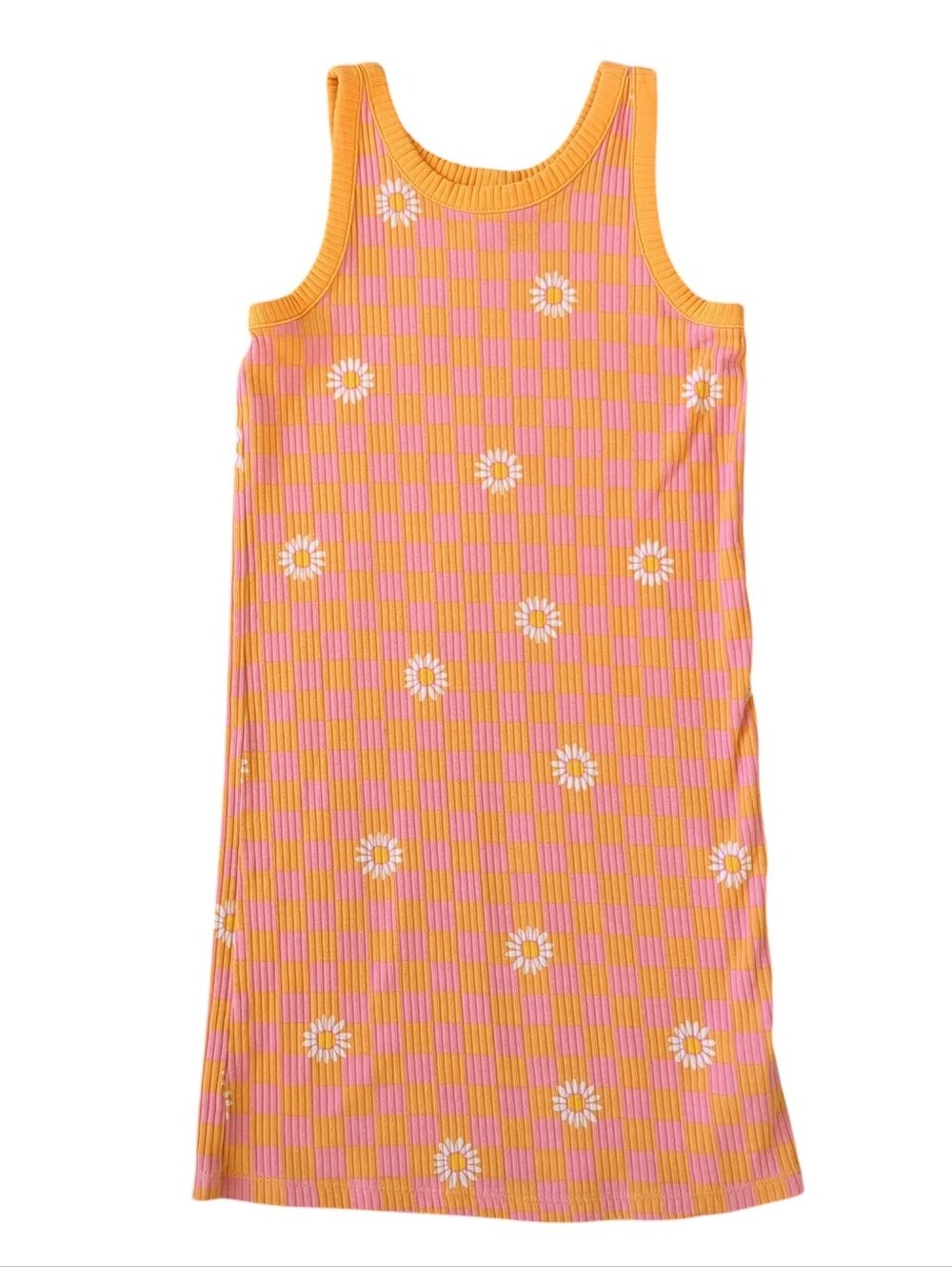 Old Navy Daisy Printed Ribbed Tank Dress (SizeM/8)